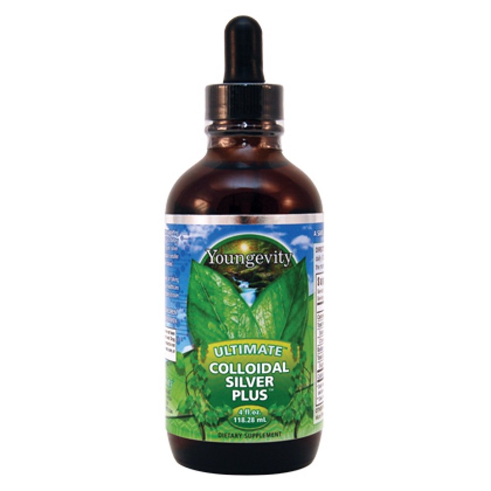 Youngevity Ultimate Colloidal Silver – 5 ppm Pure Immune Support Supplement – Φυσική Ανοσοποιητική Άμυνα με ασημί σωματίδια Micro-Fine – Vegan, συντηρητικό-ελεύθερο – 4 fl oz Σταγονόμετρο μπουκάλι
