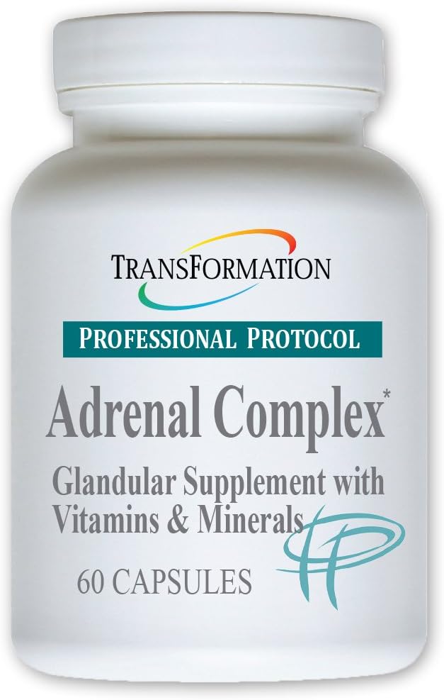 TRANSFORMATION THE GENESIS OF GOOD HEALTH Enzymes Adrenal Complex - 60 Capsules - Synergistic Formulation of Herbs & Vitamins to Support a Healthy Endocrine System
