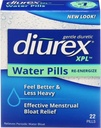 Diurex XPL Επαναδραστηριοποιώντας Χάπια Νερού - Relieve Blating & Fatigue - 22 Count