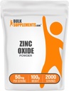 BulkSupplements.com Zinc Oxide Powder - Zinc Oxide Supplement, Mineral Supplement for Immune Support - Gluten Free, 50mg per Serving, 250g (8.8 oz) (Pack of 1)