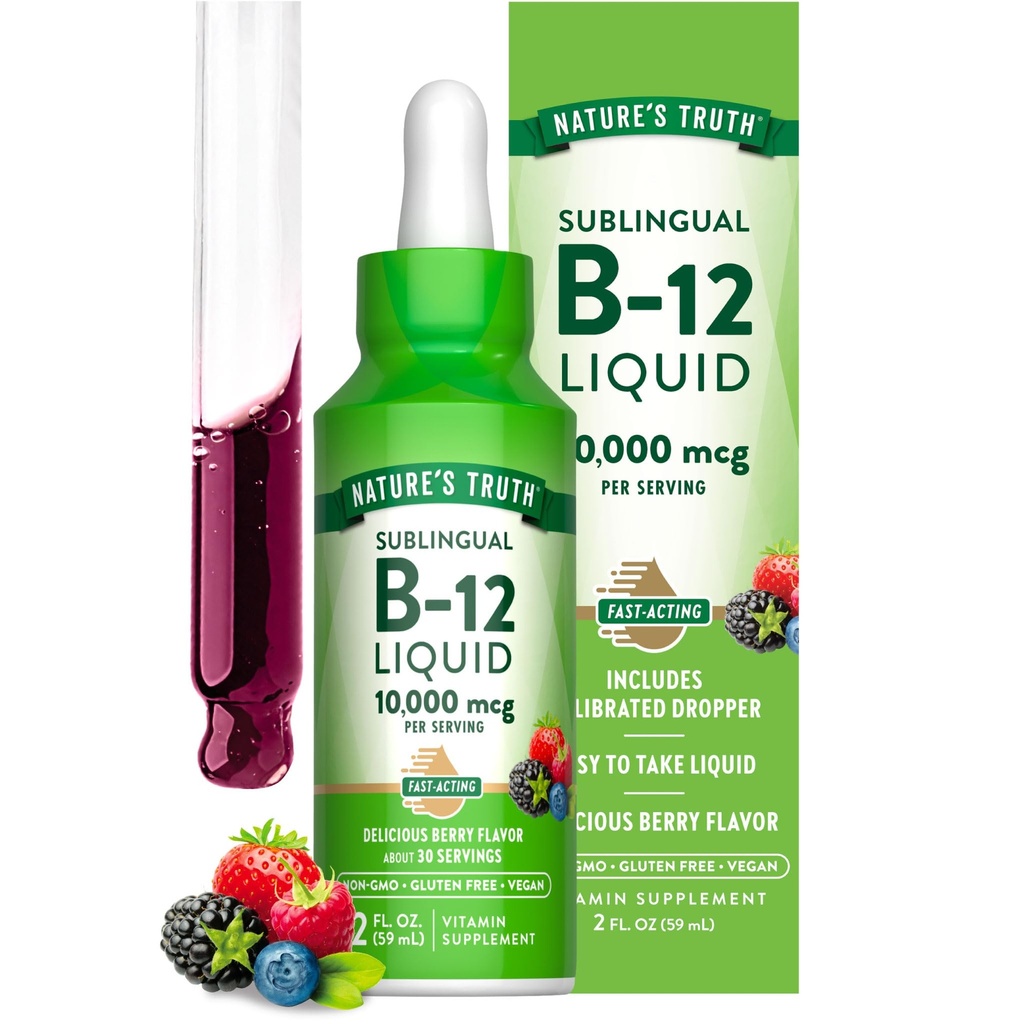Nature's Truth B12 Υπογλώσσιες σταγόνες υγρού 