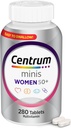 Centrum Minis Silver Πολυβιταμίνη γυναικών για γυναίκες 50 Plus, Multimineral συμπλήρωμα με βιταμίνη D3, Β Βιταμίνες, μη γενετικά τροποποιημένα συστατικά, υποστηρίζει τη μνήμη και τη γνώση σε ηλικιωμένους ενήλικες - 280 Ct