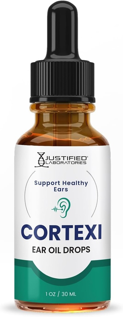 Justified Laboratories Cortexi Ear Drops Cortexi Healthy Eardrum Oil Supports Healthy Ears Premum Blend of Essential Oils 1 Φιάλη