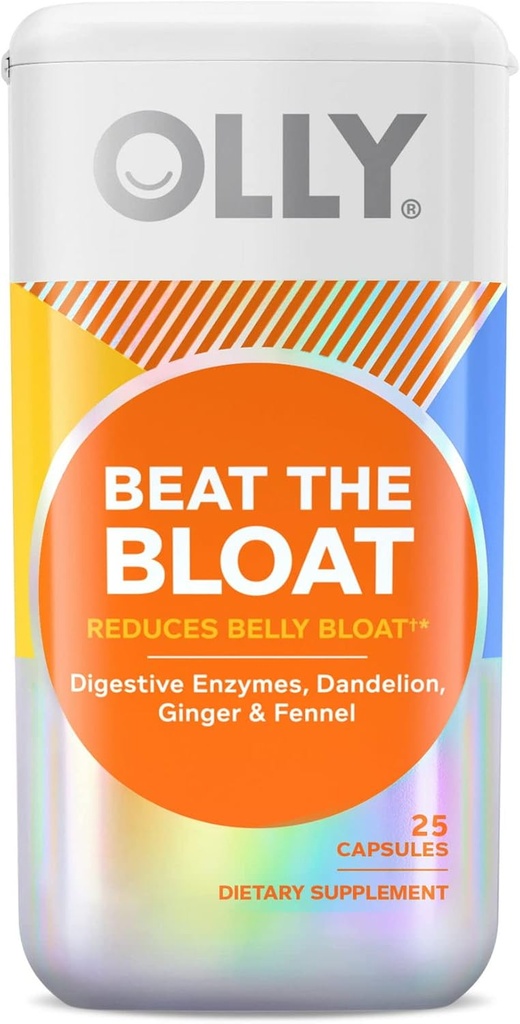 YHN Beat Το συμπλήρωμα καψακίων για το Μπλόουτ, Digestive Support, 25 Ct