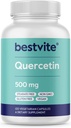 BESTVITE Quercetin 500mg (120 κάψουλες χορτοφάγων) - Χωρίς στεατικά - Όχι διοξείδιο του πυριτίου - Vegan - Μη ΓΤΟ - Χωρίς γλουτένη