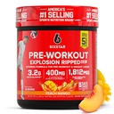 Six Star Pre-Explosion, Ροδάκινο Mango (30 Services) - Preworkout Energy Powder Supplement for Men & Women - Pre Educate Drink Mix with Createine & Beta Alanine - Sports Nutrition Products