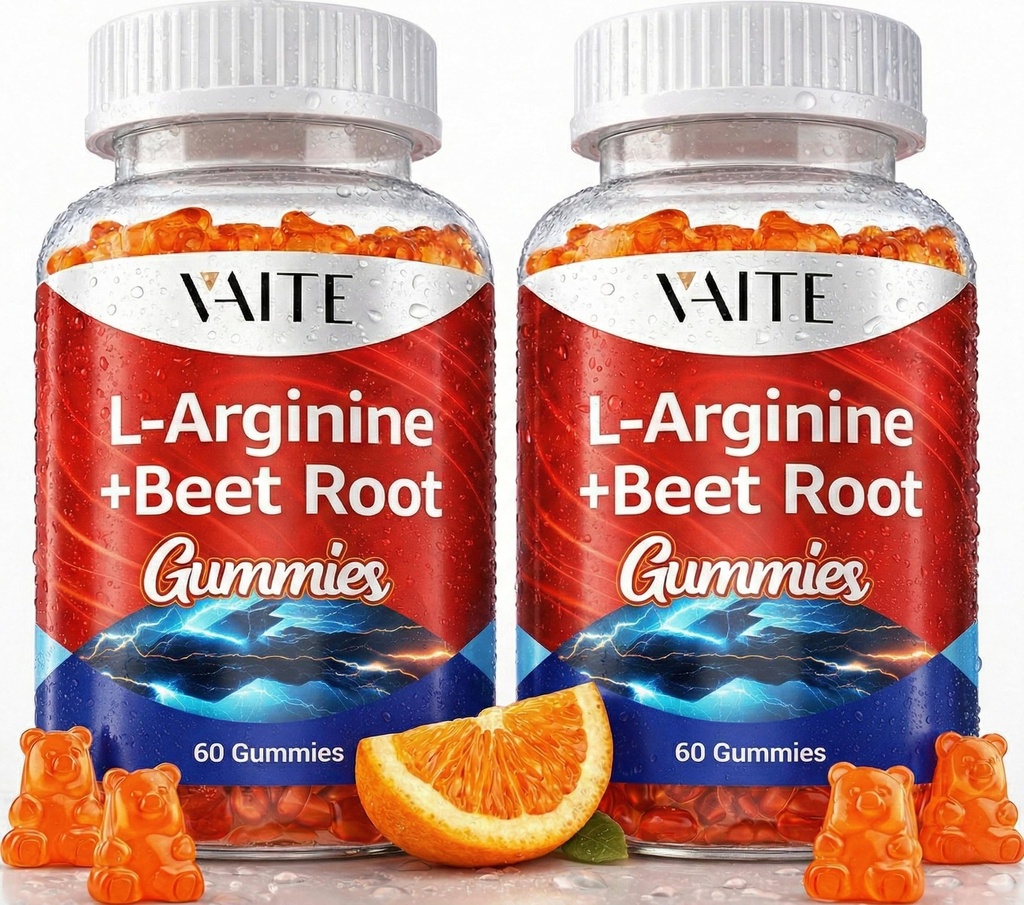 L Arginine 1000mg συμπλήρωμα Beet Root Gummies - Διπλή δύναμη, ενεργειακή ενίσχυση, υποστήριξη κυκλοφορίας και Σταματίνα, Βιολογικά Chewable Beets συμπληρώματα για άνδρες και γυναίκες, Vegan Gummy, Χωρίς ζάχαρη(2)