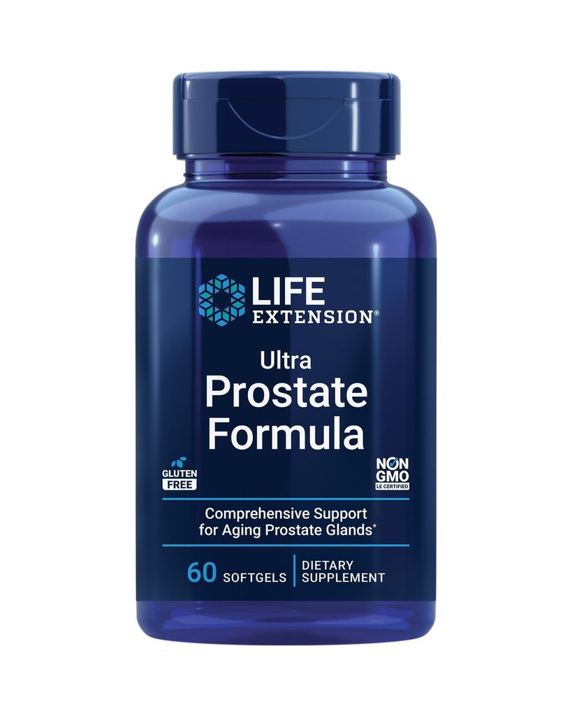 Επέκταση ζωής Κουρκουμίνη Turmeric & Ultra Prostate Formula με Saw Palmetto, 60 κάψουλες & 60 Softgels Bundle