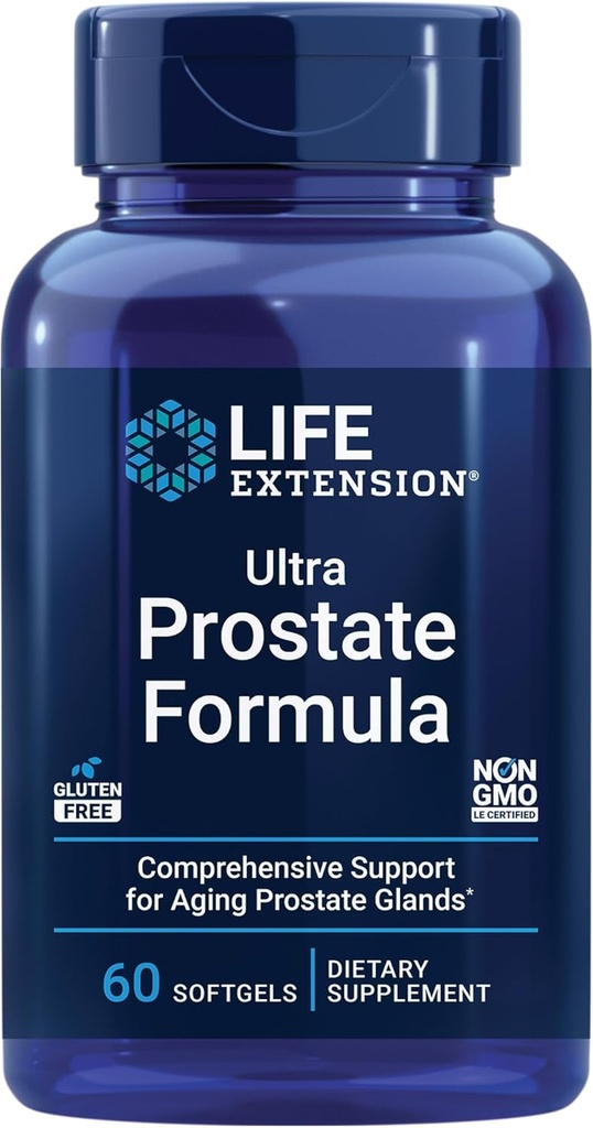 Επέκταση ζωής Κουρκουμίνη Turmeric & Ultra Prostate Formula με Saw Palmetto, 60 κάψουλες & 60 Softgels Bundle