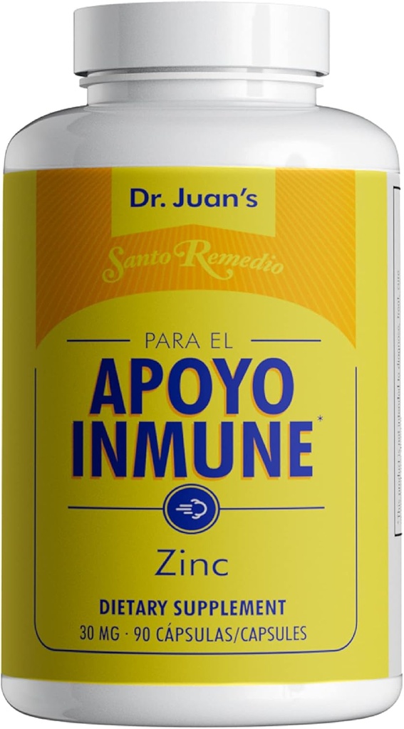 Santo Remedio ψευδάργυρος, από τον ψευδάργυρο Picolinate και Gluconate Dihydrate, συμπλήρωμα διατροφής, Ουσιαστικό Ορυκτό για τη συνολική υποστήριξη, 30 mg, 90 κάψουλες ανά φιάλη Ισοδύναμο με 90 δόσεις
