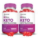 Justified Laboratories Bliss Keto ACV Gummies (1000 mg) - 60 Count, Pack of 2 - Formulated with Apple Cider Vinegar, Folate & Vitamin B12 - Non-GMO, Vegan, Gluten Free - 60 Servings