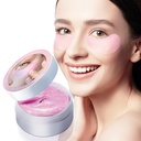 Rose Eye Mask-60 PCS- Κάτω Eye Patches Μάσκα θεραπείας ματιών για τους μαύρους κύκλους Puffy Eyes Τσάντες ματιών Fine Lines Anti-Rinkle με υαλουρονικό οξύ