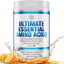 Ultimate 100% Essential Amino Acids Powder [Citrus Flavor, 60 (5g) Services] BCAA Plus L-Lysine, L-Θρεονίνη, L-Φαινυλαλανίνη, L-Μεθειονίνη, L-Ιστιδίνη & L-Τρυπτοφάνη Διατροφικό συμπλήρωμα
