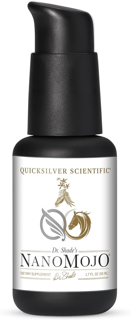 Quicksilver Scientific NanoMojo - Male-Specific Endurance Elixir & Energy Boost Support - 19 Herbs Including Epimedium for Men, Rhodiola Extract, Herbal Ginseng, and Adaptogenic Herbs (1.7oz / 50ml)