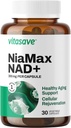 Vitasave NiaMax NAD+ συμπλήρωμα – 300mg Niacinamide Riboside ανά καψάκιο – Υψηλής ισχύος NAD+ Precursor για την ενέργεια, υγιή γήρανση & μεταβολική λειτουργία – Vegan, μη ΓΤΟ, χωρίς γλουτένη (30 κάψουλες)