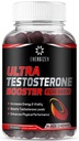 8in1 Testosterone Booster for Men with Tongkat Ali, Fenugreek, Ashwagandha and Magnesium - Improve Libido & Hormonal Balance, Non GMO Made in the USA, Black Cherry, 120 Count Gummies for Men