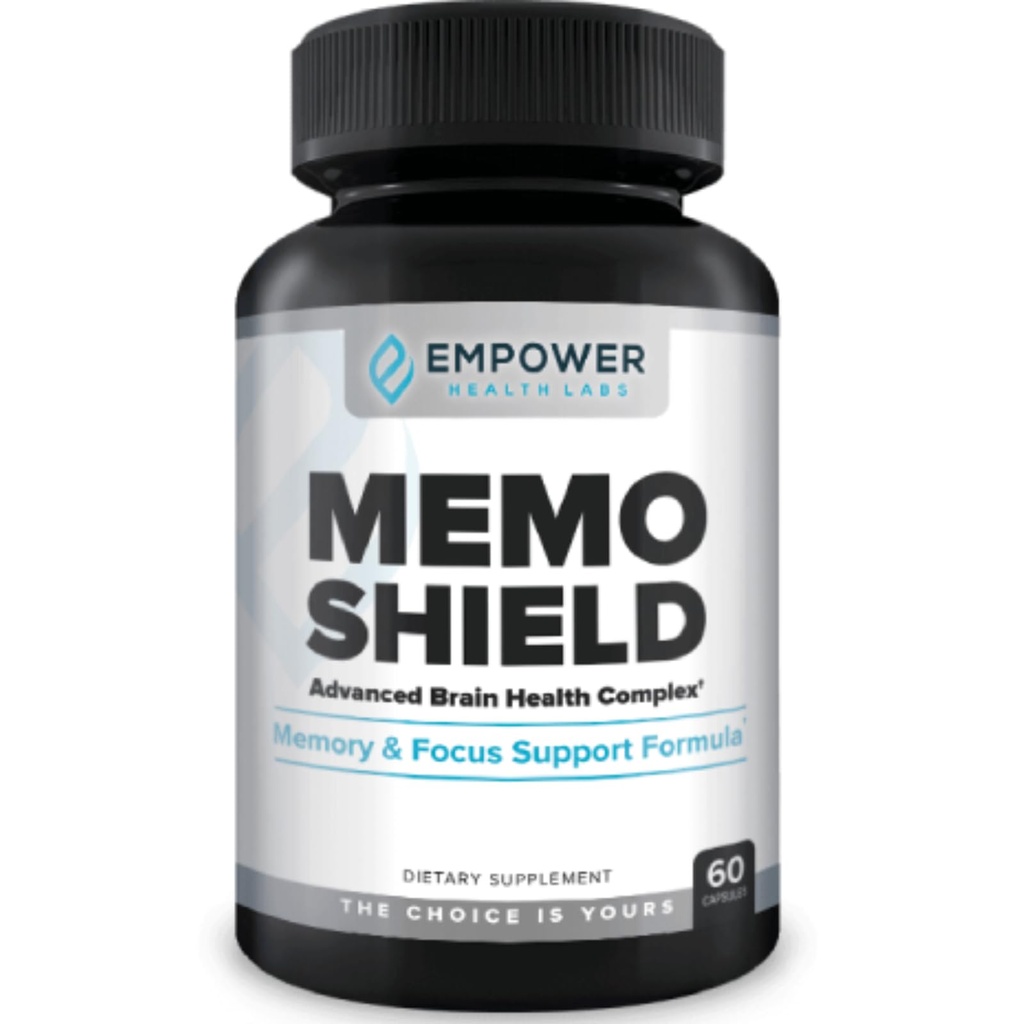 MemoShield Brain Health Supplement – Προηγμένη υποστήριξη μνήμης με χαίτη του Λέοντος, Bacopa Monnieri, και Ginkgo Biloba – Γνωστική λειτουργία και τη φόρμουλα υγείας του εγκεφάλου – 60 κάψουλες