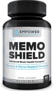 MemoShield Brain Health Supplement – Προηγμένη υποστήριξη μνήμης με χαίτη του Λέοντος, Bacopa Monnieri, και Ginkgo Biloba – Γνωστική λειτουργία και τη φόρμουλα υγείας του εγκεφάλου – 60 κάψουλες