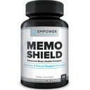 MemoShield Brain Health Supplement – Προηγμένη υποστήριξη μνήμης με χαίτη του Λέοντος, Bacopa Monnieri, και Ginkgo Biloba – Γνωστική λειτουργία και τη φόρμουλα υγείας του εγκεφάλου – 60 κάψουλες