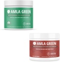 Amla Powder & Green Tea Superfood Supplement, Antioxidant Support, Made with Indian Gooseberries (90 μερίδες) & Hibiscus (30 μερίδες), Organic, Vegan