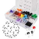 Molecular Model Kit, 444 Pcs Organic Molecular Chemistry Set, Atom Element Model Kit για Μαθήματα Χημείας, Molecular Structures Building kit, Ochem Science Gift for Teachers and Students