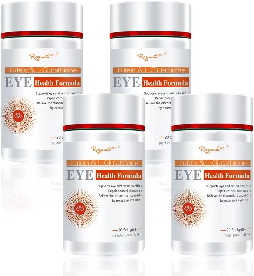 Lutein Resists Blue and Violet Light, Helps The Retina to Resist Ultraviolet Light,and Collaborates with Zeaxanthin to:Reduces eye strain and fatigue,Promotes healthy eye function 30 Capsules, 4 pcs