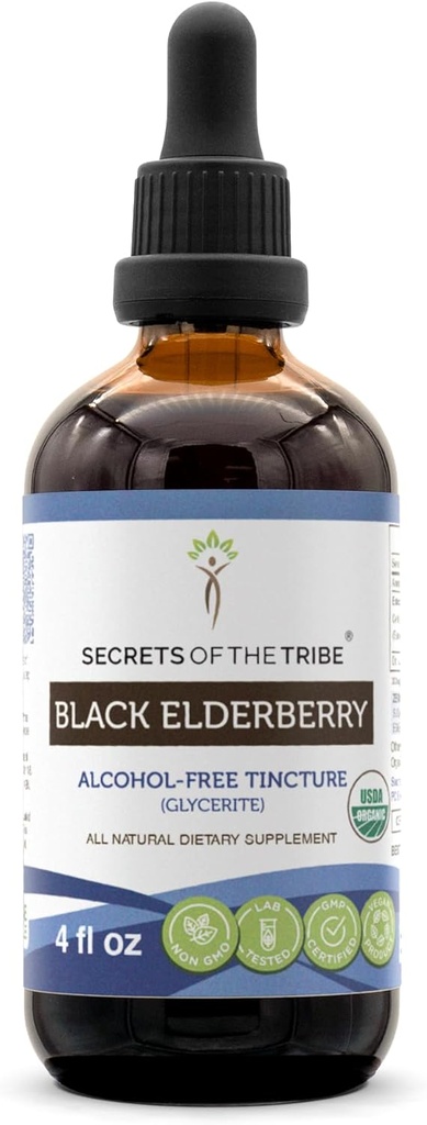 Black Elderberry USDA Organic Tincture 