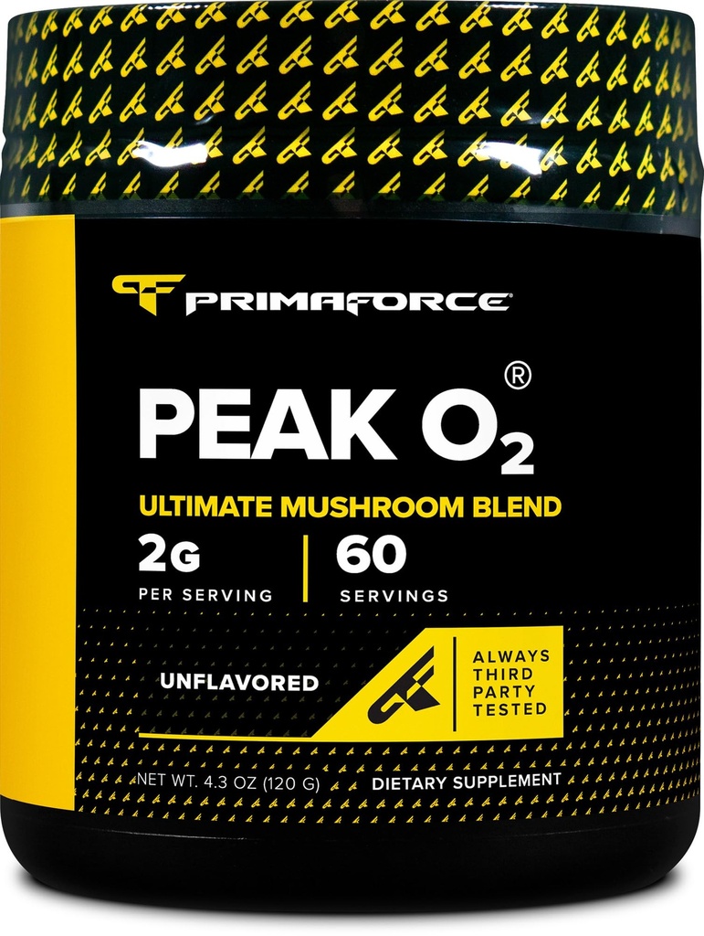 PrimaForce Peak O2 Workout Supplement, 120 Grams - Proprietary Blend, Non-GMO, Vegan and Gluten Free