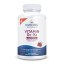 Nordic Naturals Vitamin D3 + K2 Gummies, Pomegranate - 120 Gummies - 1000 IU Vitamin D3 + 45 mcg K2- Great Taste - Bone Health, Promotes Healthy Muscle Function - Non-GMO - 120 Servings