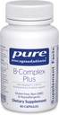 Pure Encapsulations B-Complex Plus - Β Βιταμίνες συμπλήρωμα για την υποστήριξη Νευρολογική Υγεία, Καρδιαγγειακή Υγεία, Ενεργειακά Επίπεδα & Υποστήριξη Νευρικού Συστήματος* - με Βιταμίνη Β12 & Περισσότερα - 60 Κάψουλες