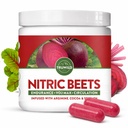 TruWild Όλα τα φυσικά σκόνη ρίζας τεύτλων, Nitric Oxide Booster, 1000mg, Vegan Superfood Castule συμπλήρωμα, Beetroot Extract Υποστηρίζει τη συνολική υγεία, απόδοση & Stamina, 30 εξυπηρετούν