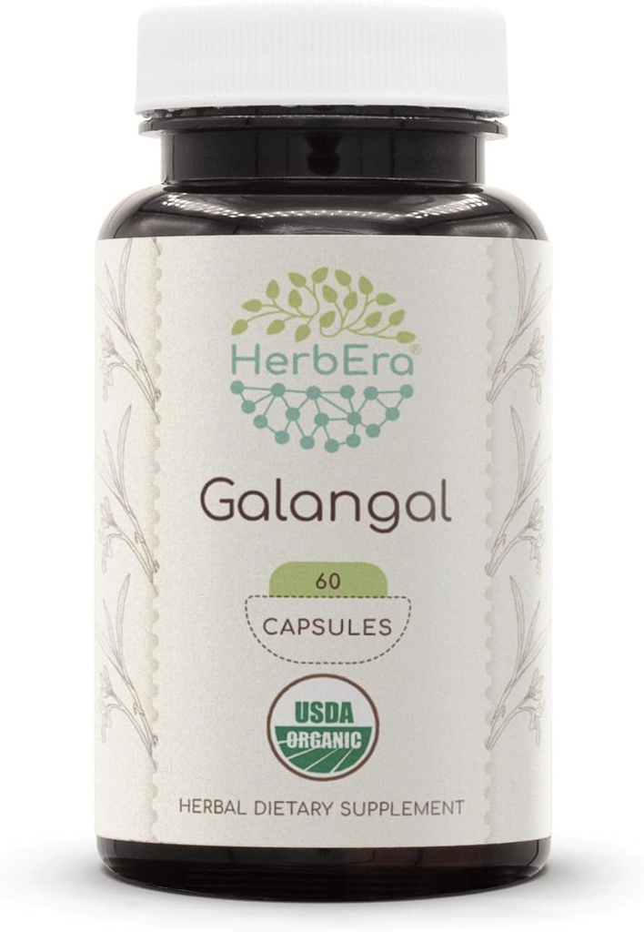 HerbEra Galangal USDA Organic 60 Κάψουλες 