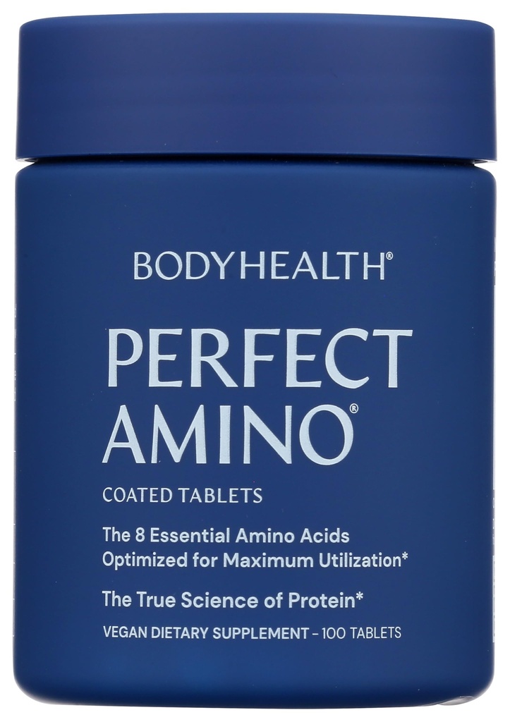 PerfectAmino (100 ct) Εύκολη στην κατάποση δισκία, Essential Amino Acids Συμπλήρωμα με BCAAs, Vegan Protein for Pre/Post Processing & Mus Recovery with Lysine, Tryptophan, Leucine, Methionine