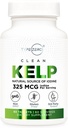 Τύπου Zero Clean Kelp Iodine Tablets (60 Servings, 325 MCG ανά υπηρεσία) - Φυσική πηγή ιωδίου από το Sea Kelp, μη ΓΤΟ, Χωρίς γλουτένη