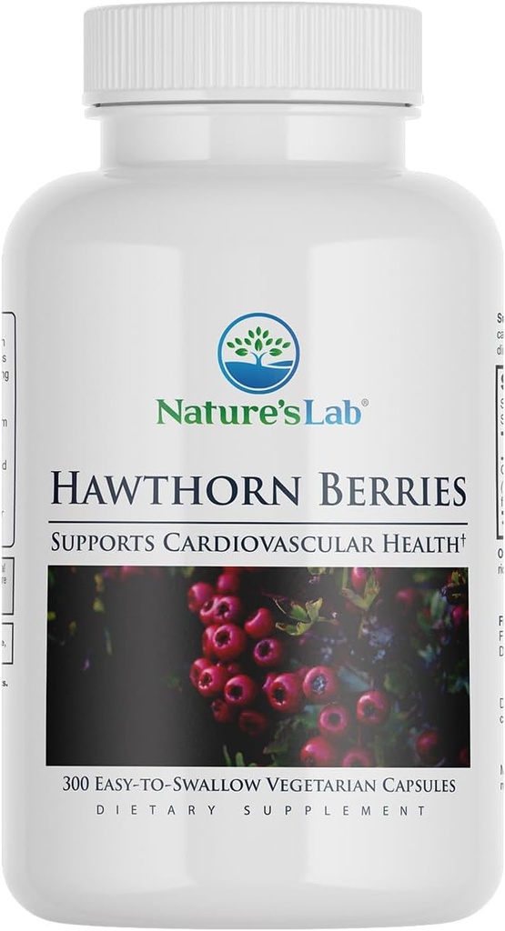 Nature's Lab Hawthorn μούρα - 300 κάψουλες