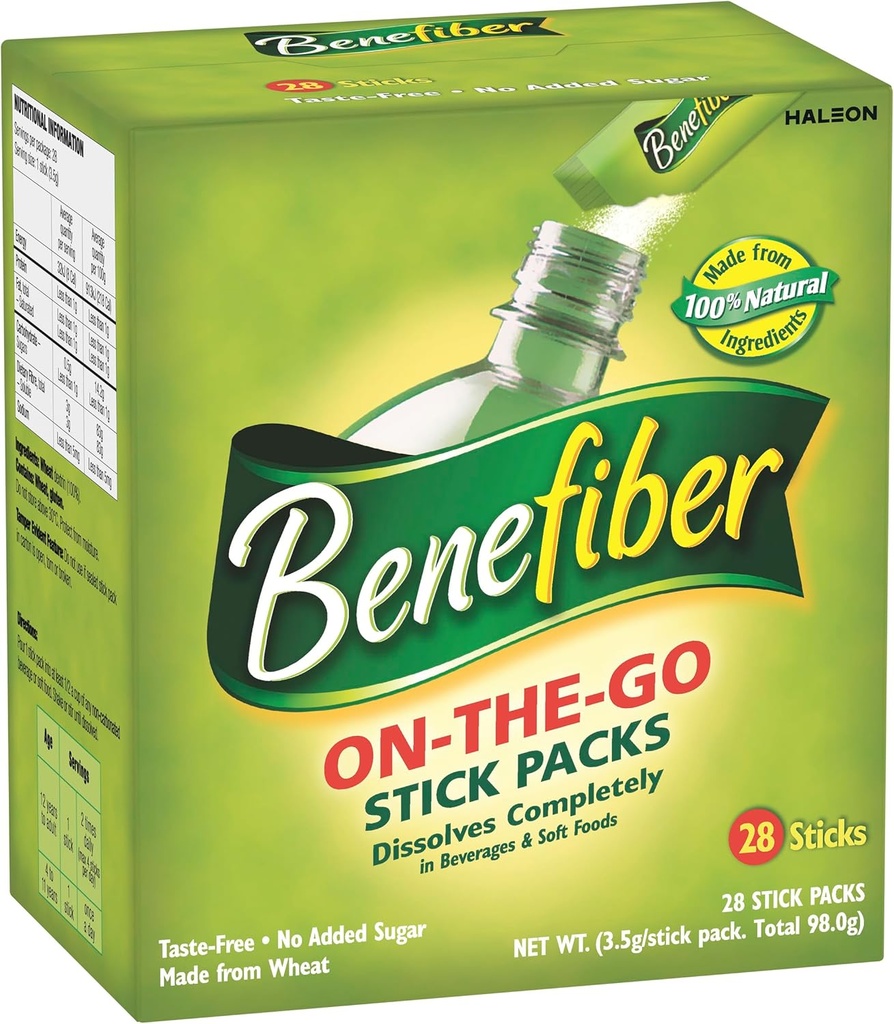 Beneiber φυσικό συμπλήρωμα ινών On-The-Go Stick 28 πακέτο