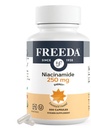 Freeda Niacinamide - Βιταμίνη Β3 Niacinamide 250 mg - Χορτοφαγική Όχι Flush Niacin Formula - B3 Βιταμίνες Niacinamide Συμπλήρωμα - Niacin Flush Δωρεάν Niacin Συμπλήρωμα Βιταμίνης Β3 Νικοτιναμίδη, 500 Κάψουλες