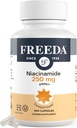 Freeda Niacinamide - Vitamin B3 Niacinamide 250 mg - Vegetarian No Flush Niacin Formula - B3 Vitamins Niacinamide Supplement - Niacin Flush Free Niacin Supplement Vitamin B3 Nicotinamide, 500 Capsules