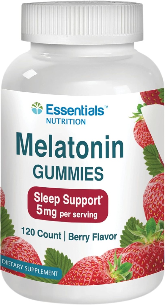 NLMUBR LUCKSIT PsinzmkMelatonin Gummies for Adults by Essentials Nutrition 