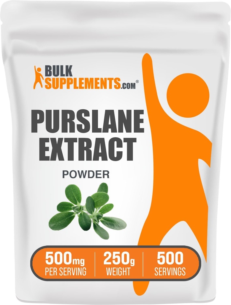 BulkSupplements.com Purslane Extract Powder - Portulaca Oleracea Extract, Purslane Συμπληρώματα - από Purslane Herb, Gluten Free, 500mg ανά Σερβίρισμα, 250g (8.8 oz) (Συσκευή του 1)