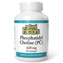 Φυσικοί Παράγοντες - Phosphatidyl Choline (PC) 420mg, Υποστηρίζει υγιή λειτουργία του ήπατος, 90 μαλακά γέλη