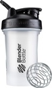 BlenderBottle Classic V2 Shaker μπουκάλι Ιδανικό για πρωτεϊνικές ανακινήσεις και προ προπόνηση, 20-Ounce, σαφές / μαύρο