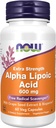 NOW Συμπληρώματα διατροφής, Alpha Lipoic Acid 600 mg με εκχύλισμα σπόρων σταφυλιών & Bioperine®, Extra Strength, 60 Count (Pack of 1)