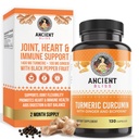 Κουρκουμίνη turmeric με Ginger & Bioperine, Κουρκουμίνη turmeric με Μαύρο Πιπέρι & Ακατέργαστη Ρίζα σκόνη συμπλήρωμα κάψουλας από την Αρχαία Bliss (120 κάψουλες)
