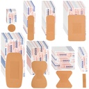 Lounsweer 720 Pcs Assorted Bandage Bulk Adhesive Waterproof Variety Bandage | First Aid Supplies Kit Refill, Flexible Breathable Fingertip Bandage, 8 Style, Multi Size, Round Butterfly Knee Wound Care