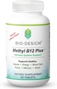 Μεθύλιο B12 5000 mcg Plus Folate Supplement - Μεθυλοκοβαλαμίνη, L-μεθυλοφολική - Μεθυλιωμένη & Βιοδιαθέσιμη – Υποστηρίζει Υγιές Νευρικό Σύστημα, Ενεργειακός Μεταβολισμός, & Εγκεφαλική Υγεία - 60 Δισκία