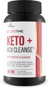3X Lifetime Keto + ACV Cleanse - Keto Detox Cleanse για τον πλήρη καθαρισμό του σώματος - 90 ημέρες προσφοράς - Βοήθεια για τη μείωση της κοιλιάς Bloat w/Psyllium Digestive Υποστήριξη - Προώθηση της ενέργειας & εστίαση - Keto Detox Cleanser