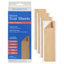 NUVADERMIS Silicone Scar Sheets - Extra Long Scar Sheets for C-Tegment, Tummy Tuck, Keloid, and Surgical Scars - Reuseable Medical Grade Silicone Scar Sheets - Pack of 4 - Ελαφρύς Τόνος
