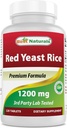 Best Naturals Red Yeast Rice 1200 mg (Non- GMO) 120 δισκία - Μη ακτινοβολημένα, Χωρίς κιτρινίνη