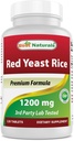 Best Naturals Red Yeast Rice 1200 mg (Non- GMO) 120 δισκία - Μη ακτινοβολημένα, Χωρίς κιτρινίνη